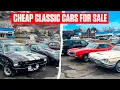 Affordable Classic Cars FOR SALE WITH PRICES January Project Car Lot Walk Bob Evans Classics