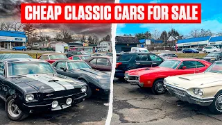 Affordable Classic Cars FOR SALE WITH PRICES January Project Car Lot Walk Bob Evans Classics