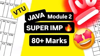 OOPS with JAVA MODULE 2 SUPER IMPORTANT BCS306A MODEL PAPER SOLUTIONS PASSING PACKAGE