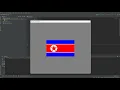 Drawing North Korea Flag by using Python Turtle