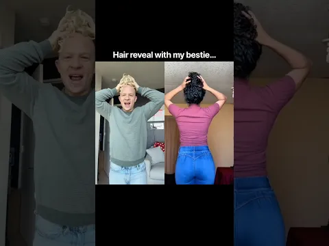 Who had more hair? 😂 #hair #hairstyle #youtubeshorts #shorts