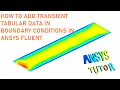 ANSYS Fluent Tutorial How to Add the Transient Table Data Boundary Condition Fluent TUI Tutorial