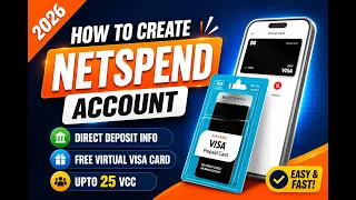 How to Create a Netspend Account in 2026 Get Free Virtual Visa Card Direct Deposit