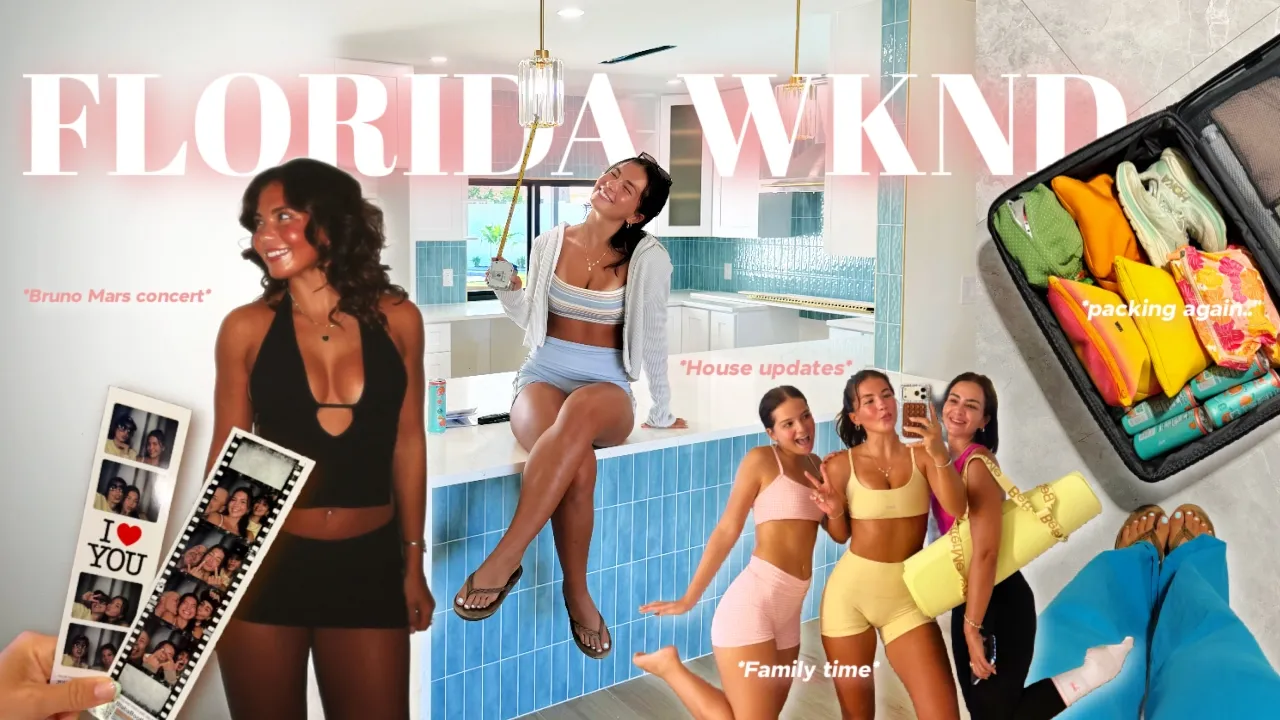 A FLORIDA WKND || Bruno Mars concert, family time, & wellness between travels!!