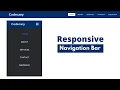 Responsive Navigation Menu Bar Using HTML CSS CSS Responsive Navbar