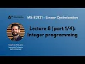 MS-E2121 - Linear Optimization
