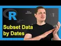 Subset Data Frame Between Two Dates in R Example Select Rows in Date Range class as Date