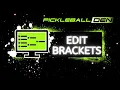 Create and Edit Brackets