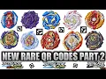 NEW RARE BEYBLADE QR CODES BEYBLADE BURST QD APP PART 2
