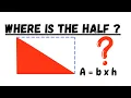 Why Area Of A Triangle Is Half Base times Height