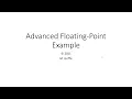 Advanced Floating-Point Round-off Example
