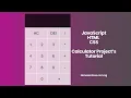 JavaScript HTML CSS Calculator Project Tutorial Source Code - Part 1