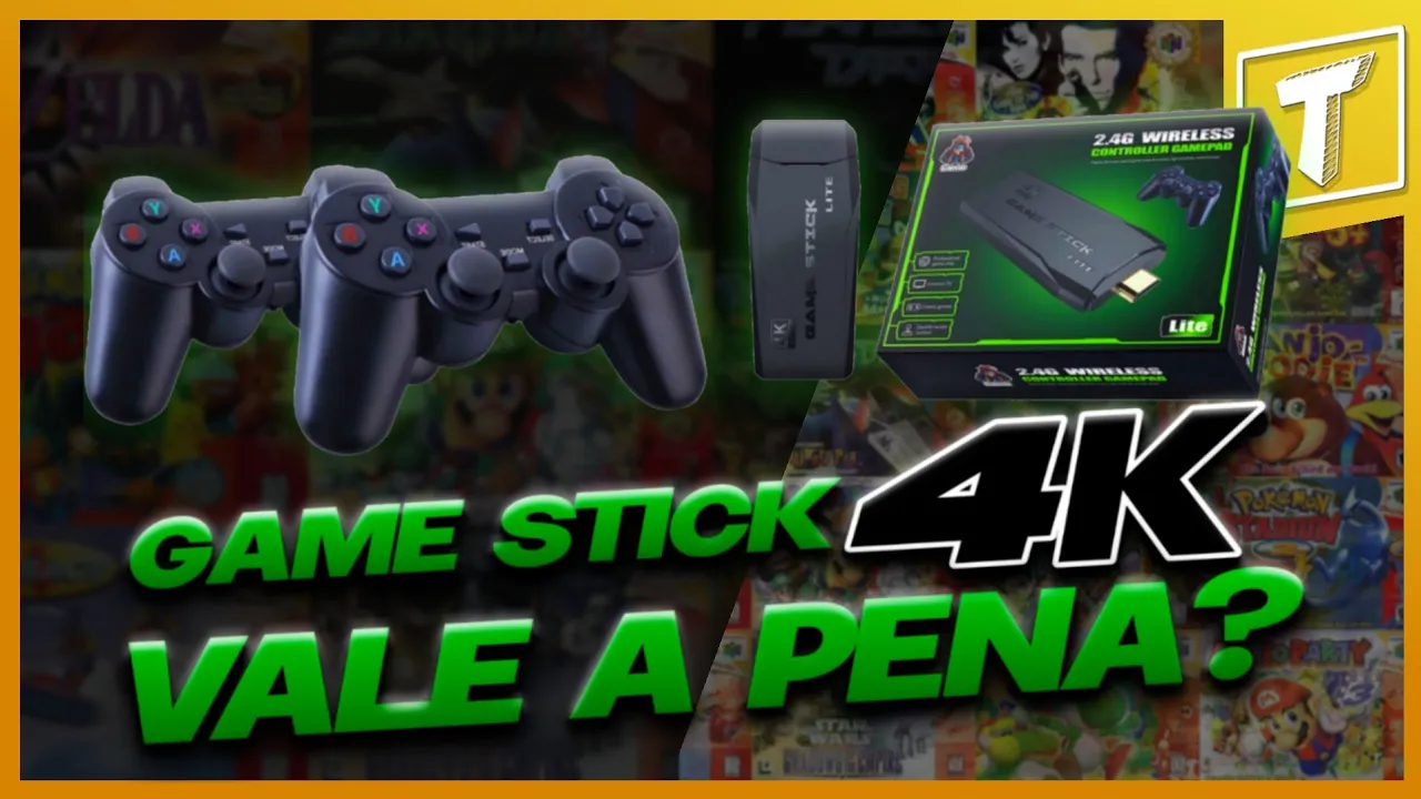 Game Stick 4K - 10.000 Jogos em qualquer TV! plugou jogou!