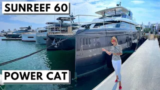 WORLD PREMIERE: 2021 SUNREEF 60 POWER “Otoctone” Luxury Catamaran Charter Yacht Tour