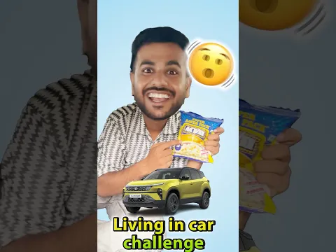 Living in car Challenge #ytshorts