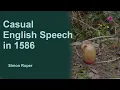 Conversational English in 1586