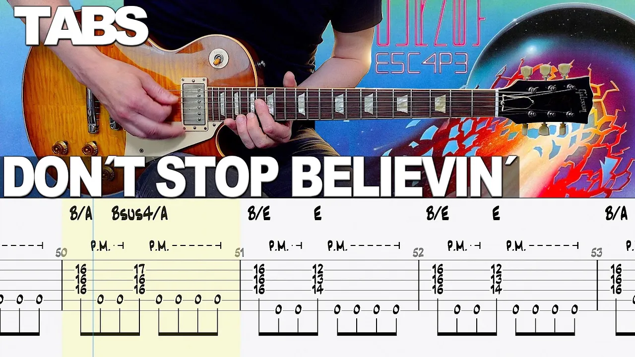 Journey - Don't Stop Believin´ | Guitar cover WITH TABS |