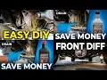 Front differential oil change Sierra Silverado 2014 up Easy