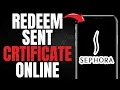 How to Redeem Sephora Scent Certificate Online UPDATED EASY GUIDE 2025