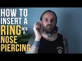 How To Insert a Ring Into a Nose Piercing UrbanBodyJewelry com