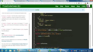 freeCodeCamp Advanced Algorithm Scripting Record Collection