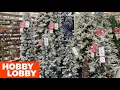 HOBBY LOBBY CHRISTMAS DECORATIONS CHRISTMAS TREES ORNAMENTS SHOP WITH ME SHOPPING STORE WALK THROUGH