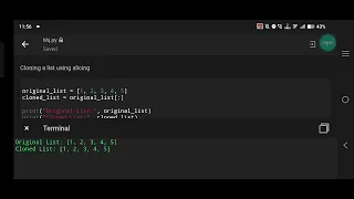 Python Cloning or Copying a List Using Slicing