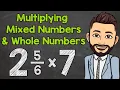 Multiplying Mixed Numbers and Whole Numbers Math with Mr J