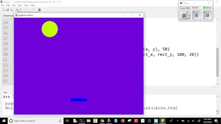 pygame 9 Moving a Rectangle with the Arrow Keys