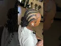 Stitch braids with curly bun