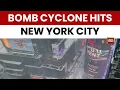 Lagu Bomb Cyclone Hits New York With Heavy Snow, Flight Delays And Blizzard Conditions | US News