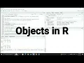 Objects in R The Very Basics