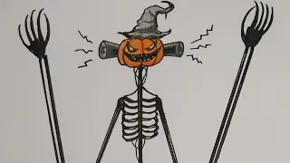 วาดสดไม่ร่าง! Pumpkin Siren Head ไซเรนเฮดฟักทองยักษ์ต้อนรับฮาโลวีน