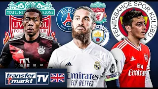 Alaba targeted by 5 top clubs - Ramos heading to England Mesut Ozil set to leave Arsenal