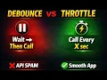 Debouncing vs Throttling in JS Most Asked Interview Question