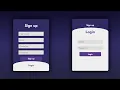 Create Login Signup Form Using Only HTML CSS No JavaScript