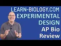 Experimental Design AP Bio Exam Review with Mr W from Learn Biology com