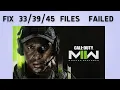How to Fix 45 Files Failed to Validate in Modern Warfare 2