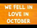 Download Lagu Girl In Red - We Fell In Love In October (Lyrics)