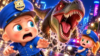 DINOSAUR RAKSASA Mengamuk di Kota! 😱 Baby Police vs T-Rex | Epic City Showdown 🦖🚓