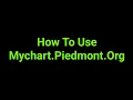 How To Use Mychart Piedmont Org
