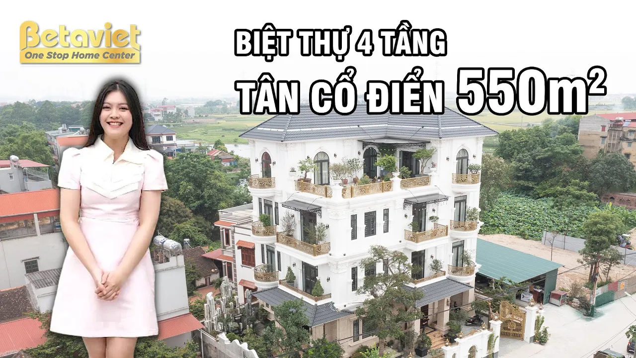 Chiêm ngưỡng biệt thự tân cổ điển 2 mặt tiền của Ceo Bắc Giang