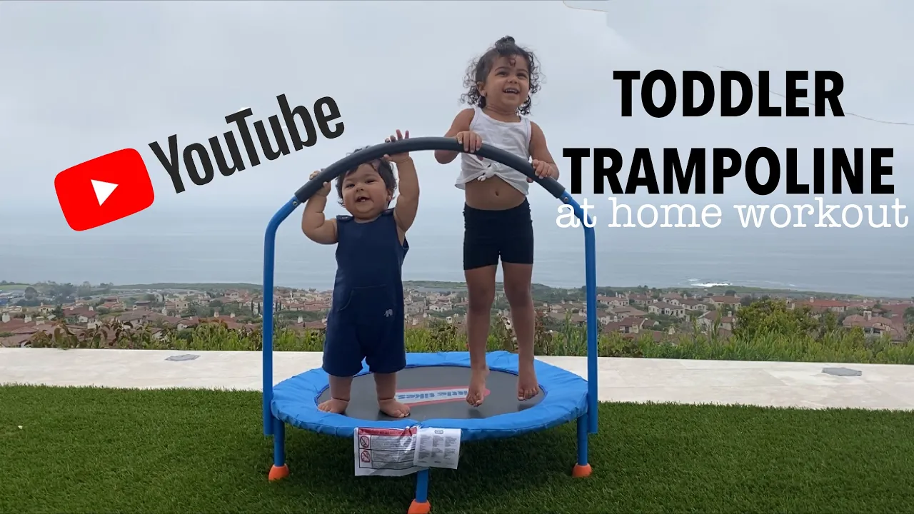 Toddler trampoline at home workout by Charlie Zarrabi