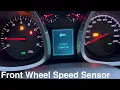 Chevy Terrain Front Wheel Speed Sensor Replacement Service Stabilitrak