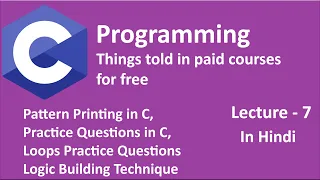 C Programming - Lec 7