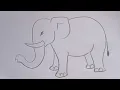 how to draw elephant drawing easy step by step Kids Drawing Talent