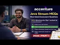 Accenture java mcqs asked in assessment java stream training ase 2026 part 1
