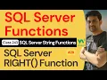 SQL Server Functions SQL Server String Functions - SQL Server RIGHT Function 243 W3School