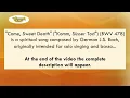 Come, Sweet Death (Komm Süsser Tod) - Concert Band - Bach-van der Beek - Tierolff