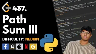 Path Sum III Leet code 437 Theory explained Python code